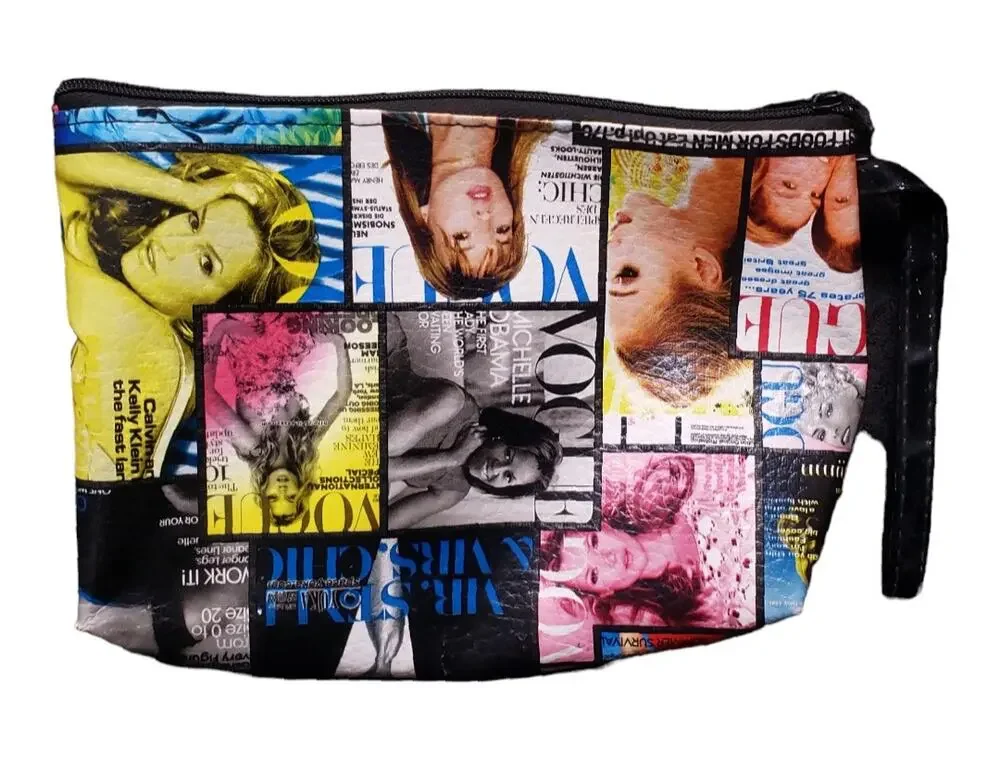 Vogue Variety Magazine Cover Clip Art Accessory Makeup Office Pouch Travel Case